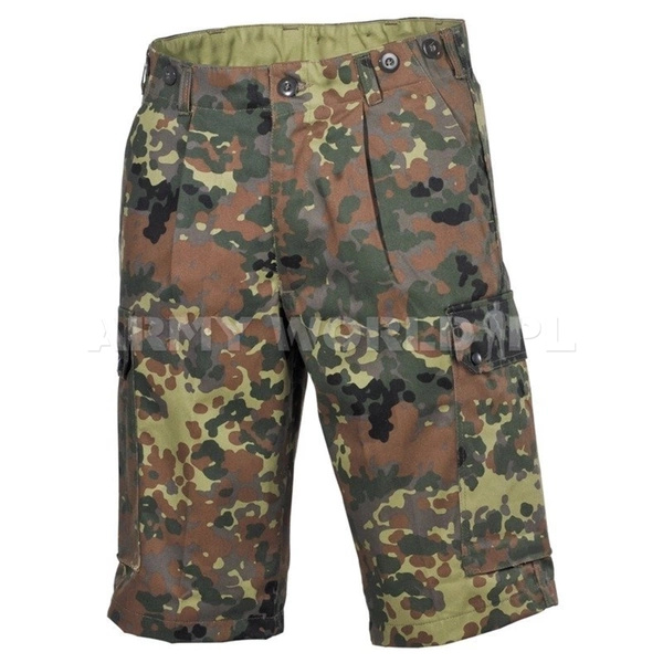 Bermudy Wojskowe Bundeswehr Damskie Flecktarn Oryginał Demobil DB