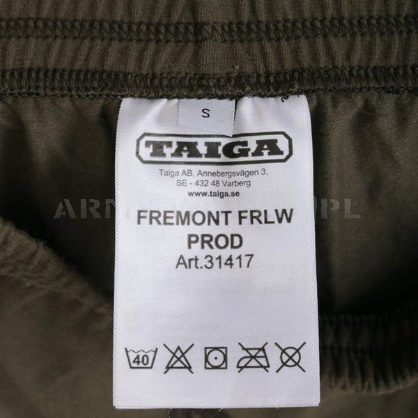 Thermoactive Underpants Taiga Fremont / Hampton FRLW Olive Original New