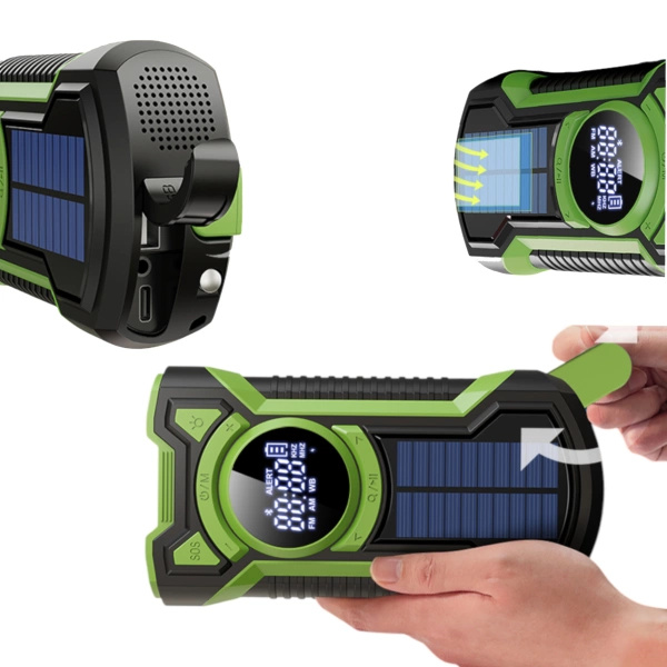 Radio Awaryjne z Panelem Solarnym i Powerbankiem 5000 mAh JB Tacticals (JB-07)
