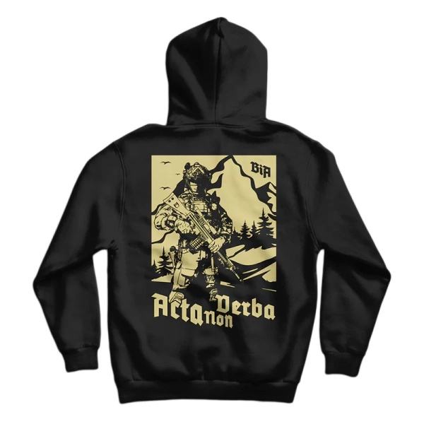 Bluza Hoodie Acta Non Verba Brothers In Arms Black