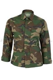 Shirt Tessar Ripstop Model BDU Woodland Military New