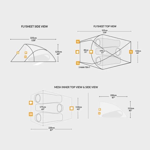 Namiot Trzyosobowy Scorpion 3 Snugpak Olive