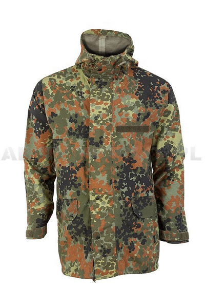 Komplet Gore-Tex Przeciwdeszczowy Wojskowy Bundeswehr Flecktarn Oryginał Demobil DB