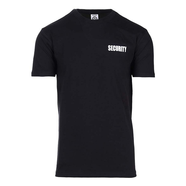 T-Shirt Security Fostex Garments Czarny Powystawowy