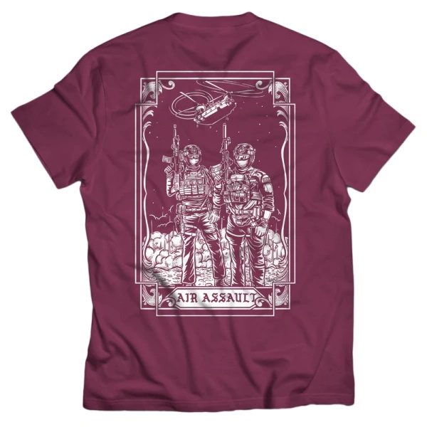 T-Shirt Air Assault Brothers In Arms Bordeaux