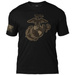 T-shirt USMC EGA 'Distressed' 7.62 Design Heather Black (BAT-747HBLK)