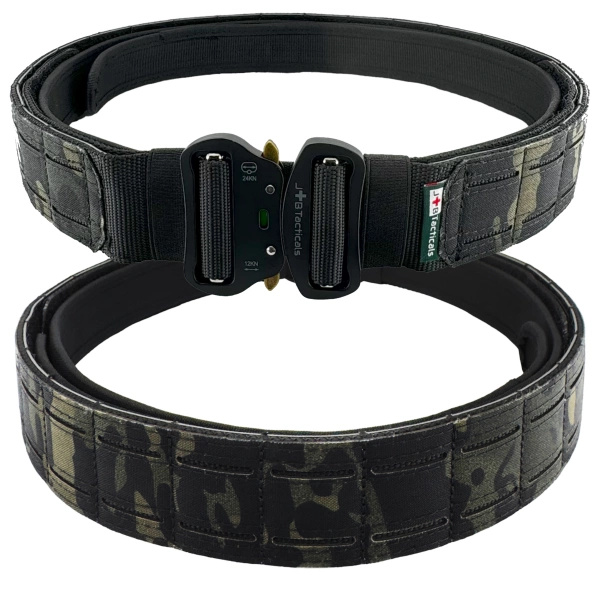 Pas Taktyczny Molle Laser Cut Z Pasem Wewnętrznym JB Tacticals Czarny Camo
