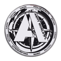 Sticker ARMYWORLD Silver ⌀ 5 cm