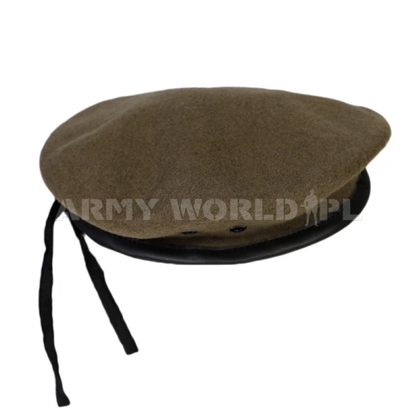 Beret Harcerski  Wojskowy Wełniany Francuski Brązowy Oryginał Nowy