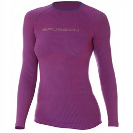 Women's Long Sleeve Shirt 3D Run PRO Brubeck Purple