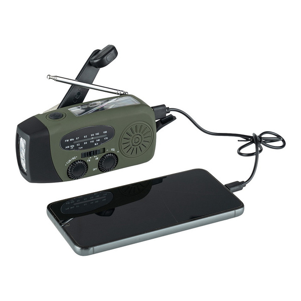 Radio Awaryjne Na Korbkę Fosco Olive (464600)