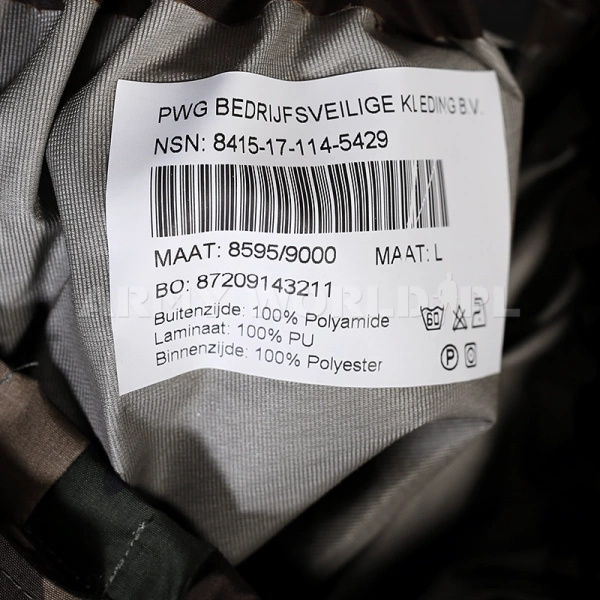 Spodnie Wodoodporne Holenderskie PWG Woodland Oryginał Nowe