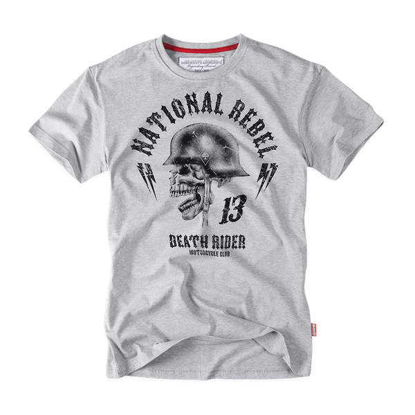 T-shirt National Rebel D.R Doberman's Aggressive Szary (TS135)