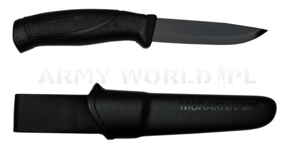 Hunting knife Mora of Sweden® Companion BLACK BLADE Stainless Steel - black- new 