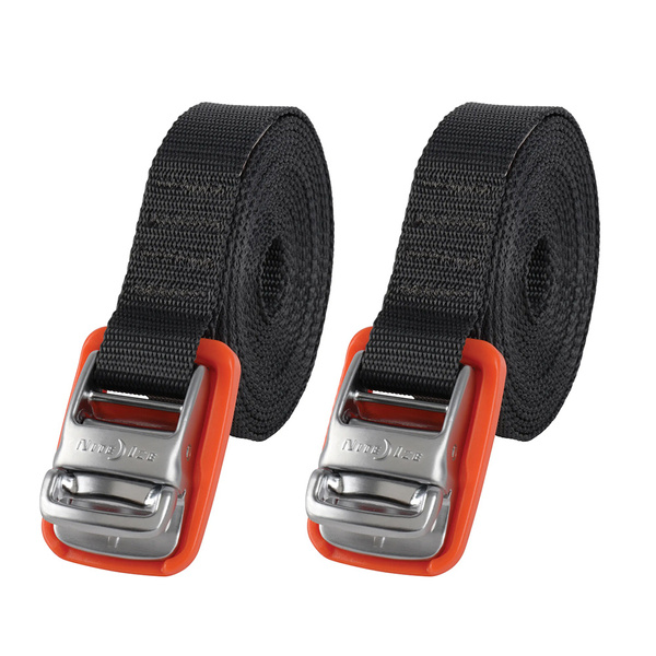 Pasy Transportowe CamJam® Tie Down Strap 2 szt. Nite Ize Czarne /Pomarańczowe (CJWR12-09-2R6)