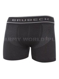 Bokserki Sportowe Męskie Swiss Cotton Brubeck Czarne (BX01200)