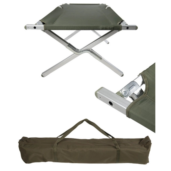 Łóżko Polowe US Army Aluminiowe 210 x 70 cm Składane Mil-tec (14401000)
