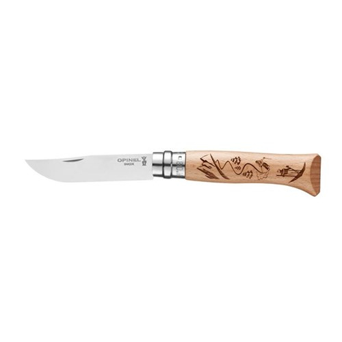 Nóż Składany OPINEL INOX N°8 Mountain Sport Ski Natural (002188)