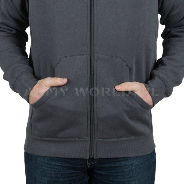Urban Tactical Hoodie Lite (FullZip) Helikon-Tex Light Grey Melange (BL-ULF-CB-2G)