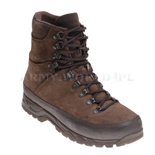 Buty Wojskowe Górskie Meindl 3545-10Nubukowe Brązowe Oryginał Demobil BDB