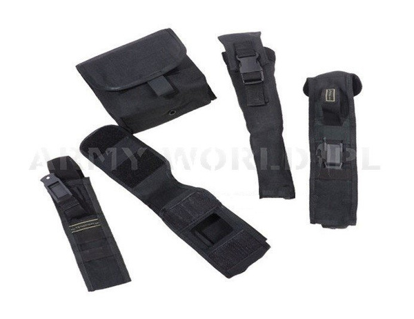 Set of Pouches To Modular Tactical Vest Black Original Demobil  