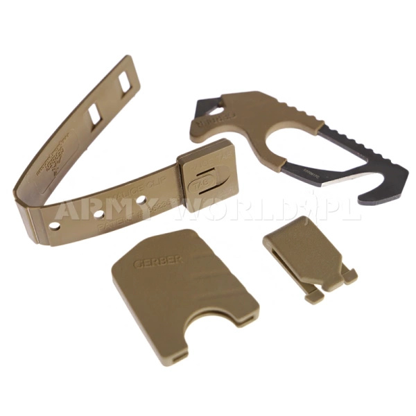 Multitool Gerber Strap Cutter Coyote + Kabura Molle Oryginał Nowy