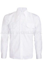 Koszula Oficerska Z Długim Rękawem Marynarki Wojennej 310/MON lub 310A/MON Oryginał Biała Demobil BDB