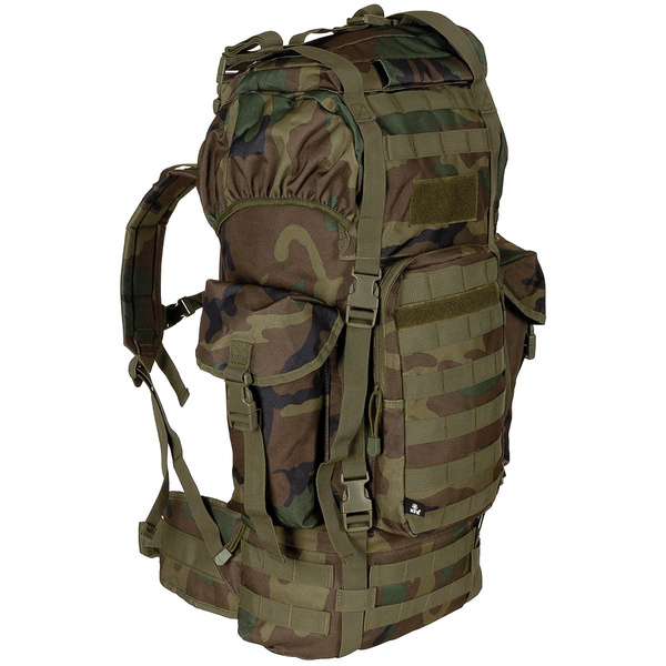 Plecak BW Combat Backpack MOLLE 65L MFH Woodland (30250T)