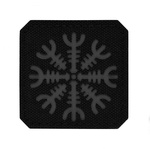Naszywka Hełm Grozy Cięta Laser Cut M-Tac Black/Grey (51220211)