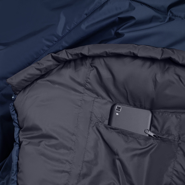 Śpiwór Typu Mumia Alpinus Fiber Pro 1500 Granatowy