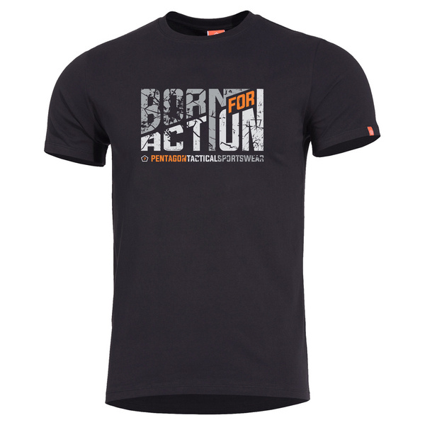 T-shirt Born for Action Pentagon Black (K09012-BA)
