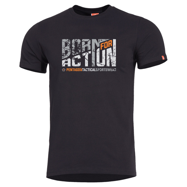 T-shirt Ageron Born For Action Pentagon Czarny (K09012-BA)