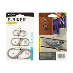 Set Of Three Carabiners S-Biner SlideLock Set #2 #3 #4 Nite Ize Grey