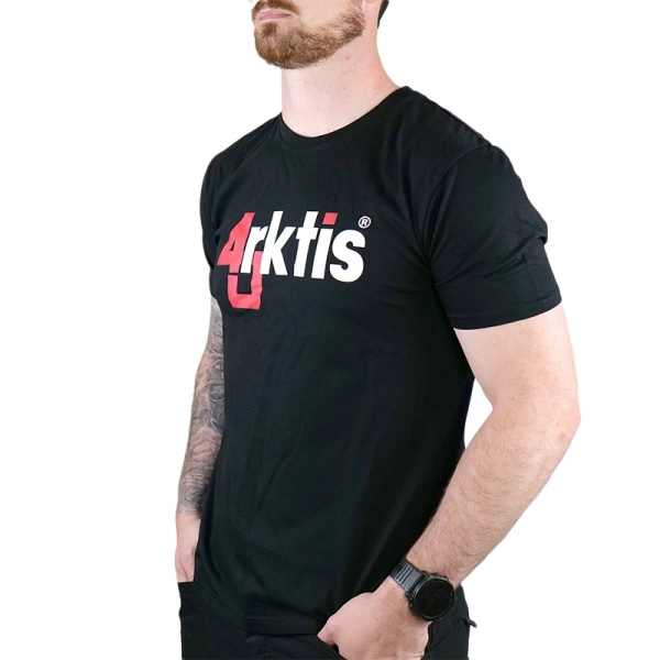 T-shirt Bawełniany Arktis Czarny