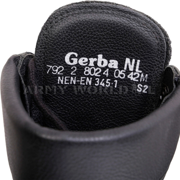 Military Leather Shoes GERBA S3 With Metal Tips New II Quality