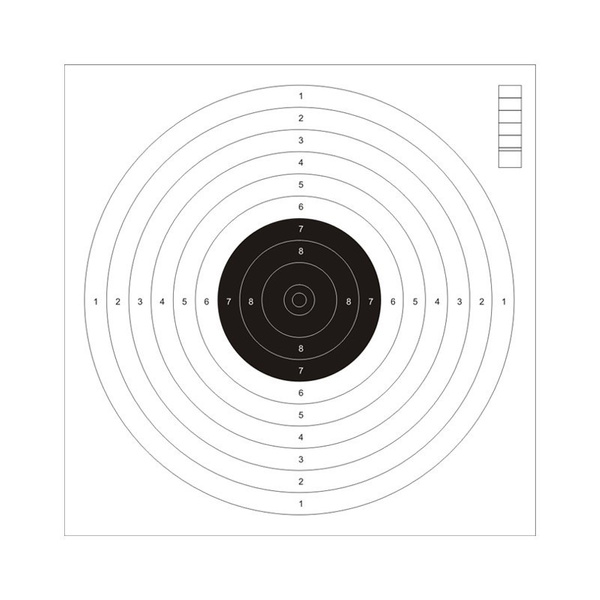 Tarcze Strzeleckie 17 x 17 cm 100 Sztuk 