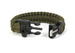  Paracord Bracelet With A Firestarter And A Whistle Bushmen Olive New