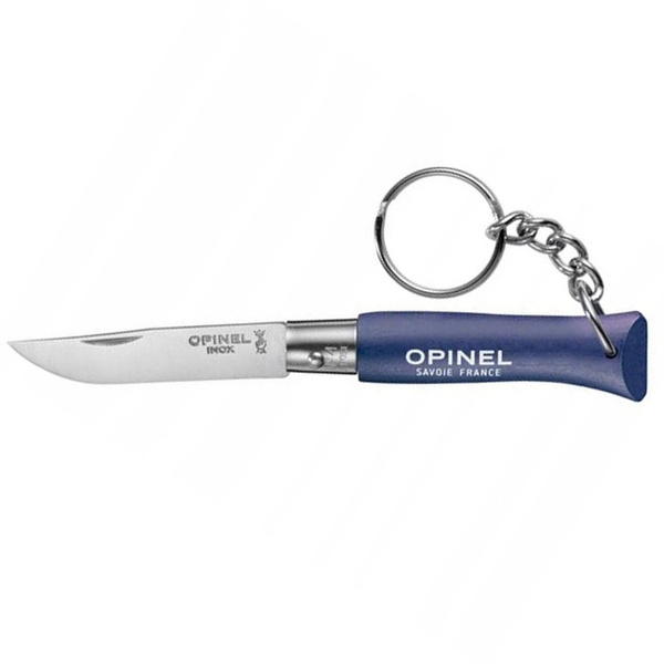 Nóż Składany OPINEL INOX N°4 Brelok Ciemnoniebieski (002269)