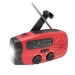 Radio Awaryjne Solarne z Powerbankiem Czerwone (JB-04)