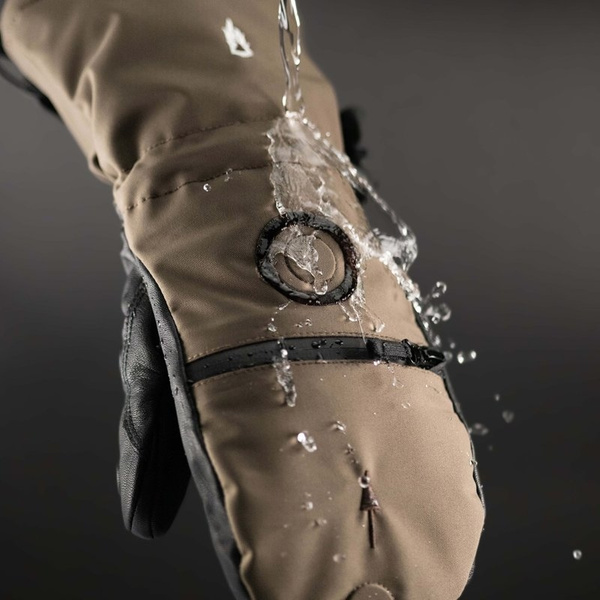 Rękawice Zimowe Łapki Shell The Heat Company Tarmac - Brązowe