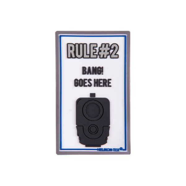 Emblem "Rule#2" PVC Helikon-Tex White (OD-RL2-RB-20)