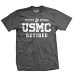 T-shirt USMC Retired Clas 7.62 Design Charcoal (BIT-750HDC)