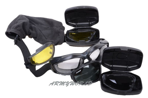 Set Of Ballistic Goggles Lenses ESS ADVANCER V12 Genuine Military Surplus Used Very Good Condition