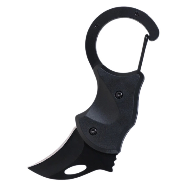 Nóż Kieszonkowy z Karabińczykiem Dominator Czarny