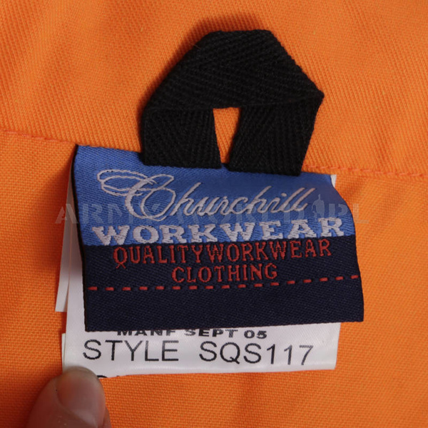 Kombinezon Roboczy Churchill Workwear Pomarańczowy Oryginał Demobil BDB