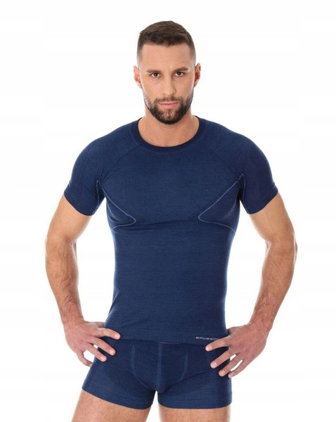 Men's Thermoactive T-shirt ACTIVE WOOL Brubeck Navy Blue