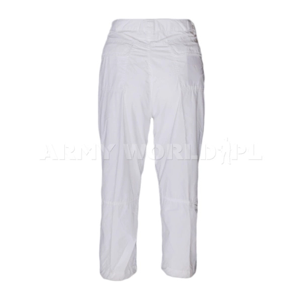 Bermudy Spodnie 3/4 Damskie Holly Capri Life Line Białe Powystawowe