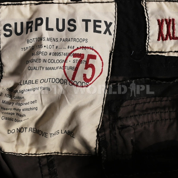 Spodnie Bojówki Męskie Vintage Surplus Tex Nyco Oryginał Nowe