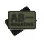 Emblem PVC Blood Type Helikon-Tex Set Of 2 Pieces Olive (OD-BLP-RB-02)