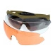Okulary Taktyczne SwissEye NIGHTHAWK Coyote + 3 Szybki 